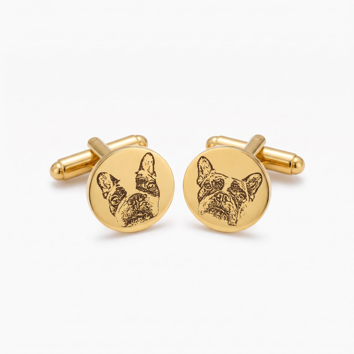 custom dog portrait cufflinks