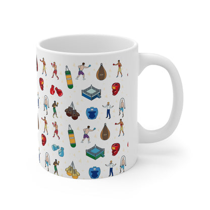 Boxing Inspired Print 11oz Ceramic Mug