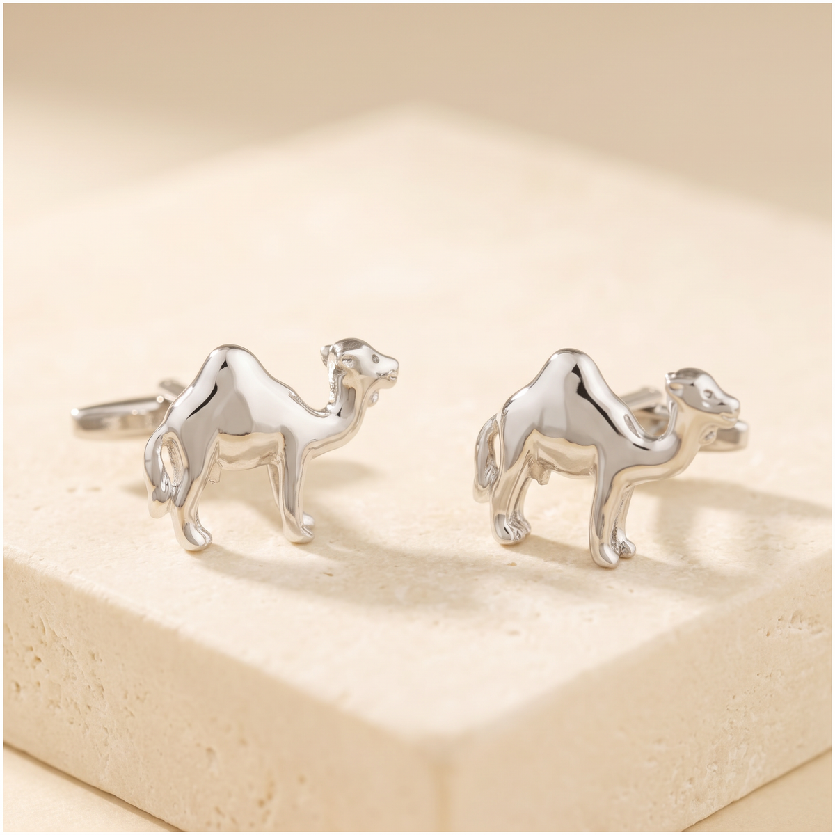 Silver Camel Cufflinks