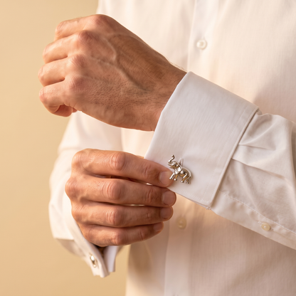 Silver Elephant Cufflinks