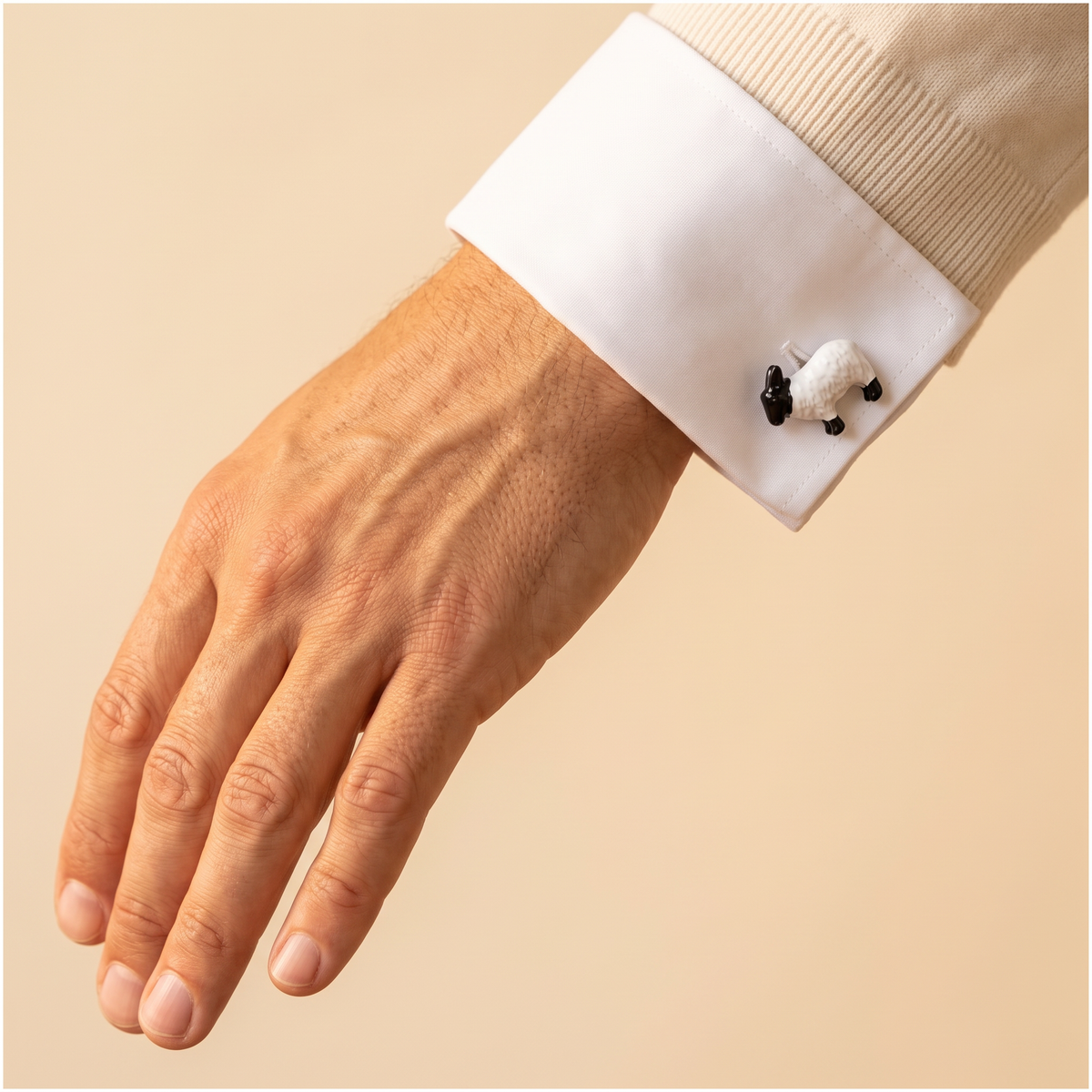Black & White Sheep Cufflinks