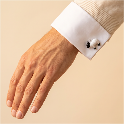 Black & White Sheep Cufflinks