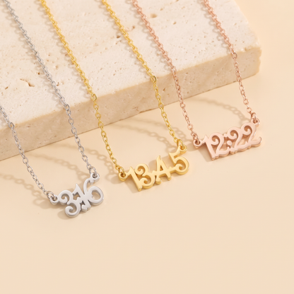 Collana con numero di versetto biblico personalizzata