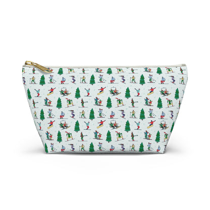 Winter Skiing Landscape Printed Pencil Case/Makeup Bag/Travel Pouch