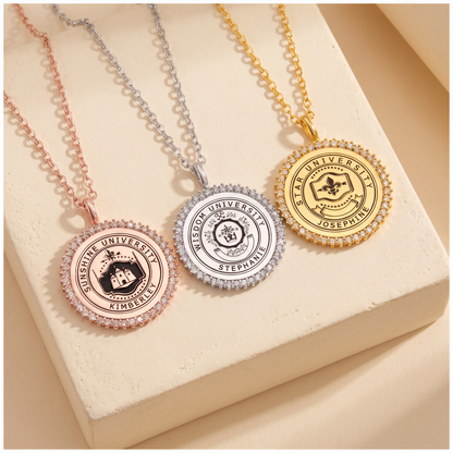 Graduation Necklace with Custom Logo & Engraving