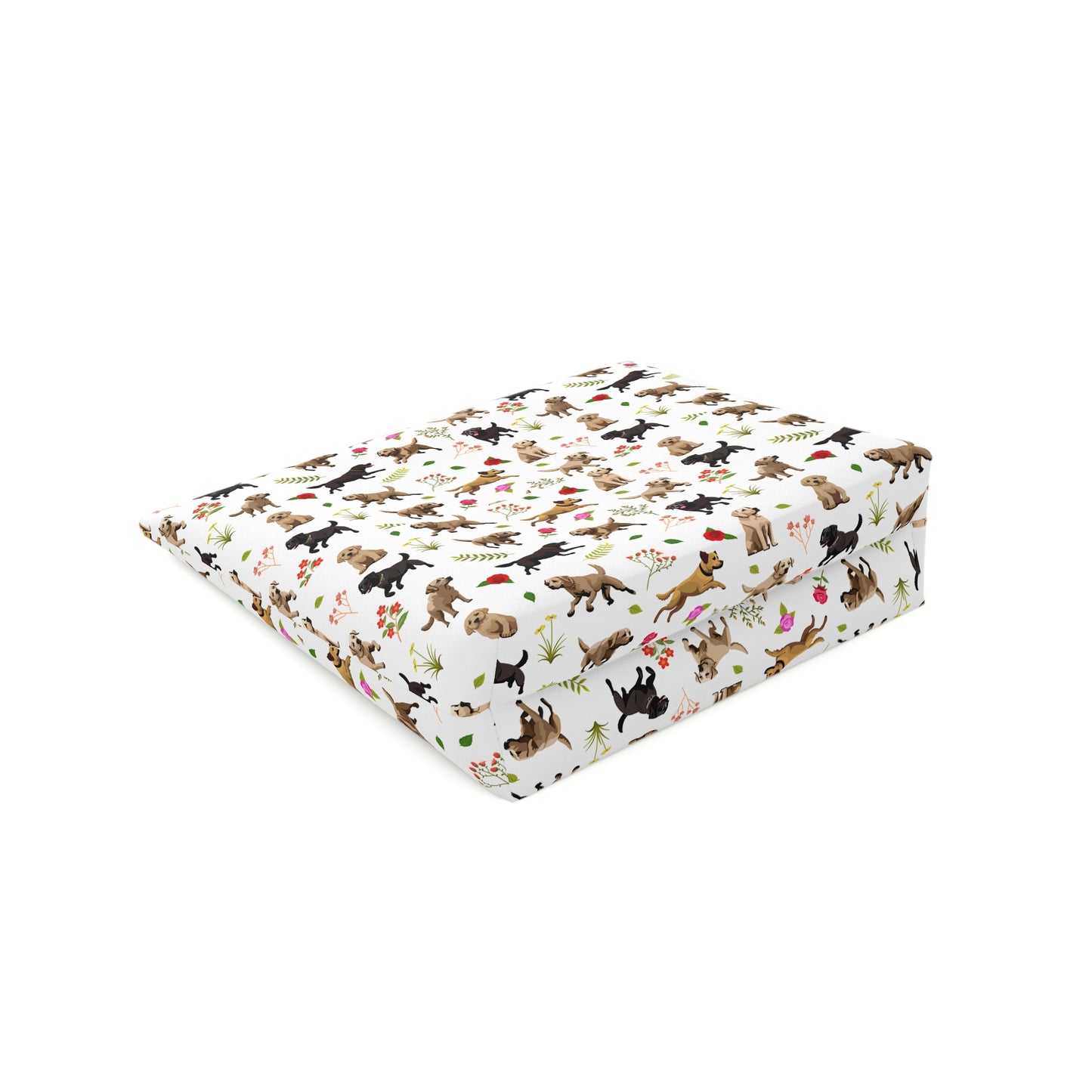 Labrador Print Cotton Cosmetic Bag/Makeup Organizer & Toiletry Bag