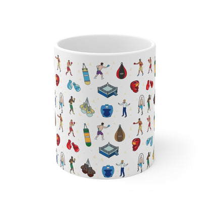 Boxing Inspired Print 11oz Ceramic Mug
