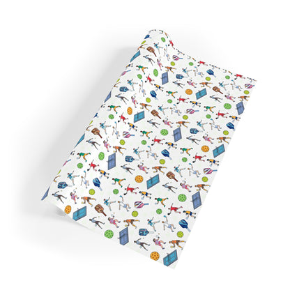 Pickleball Print Gift Wrapping Paper Roll