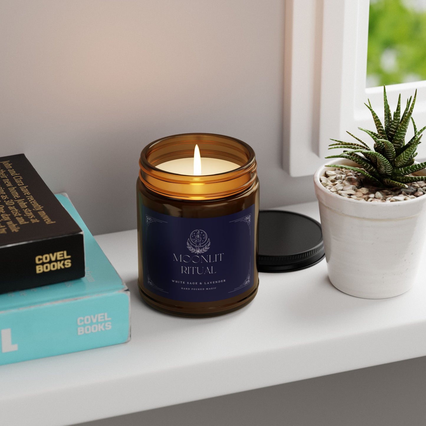 Moonlit Ritual Scented Candle - 4oz and 9oz Soy Wax Candle