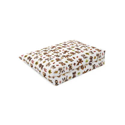 Poodle Print Cotton Cosmetic Bag/Makeup Travel Pouch