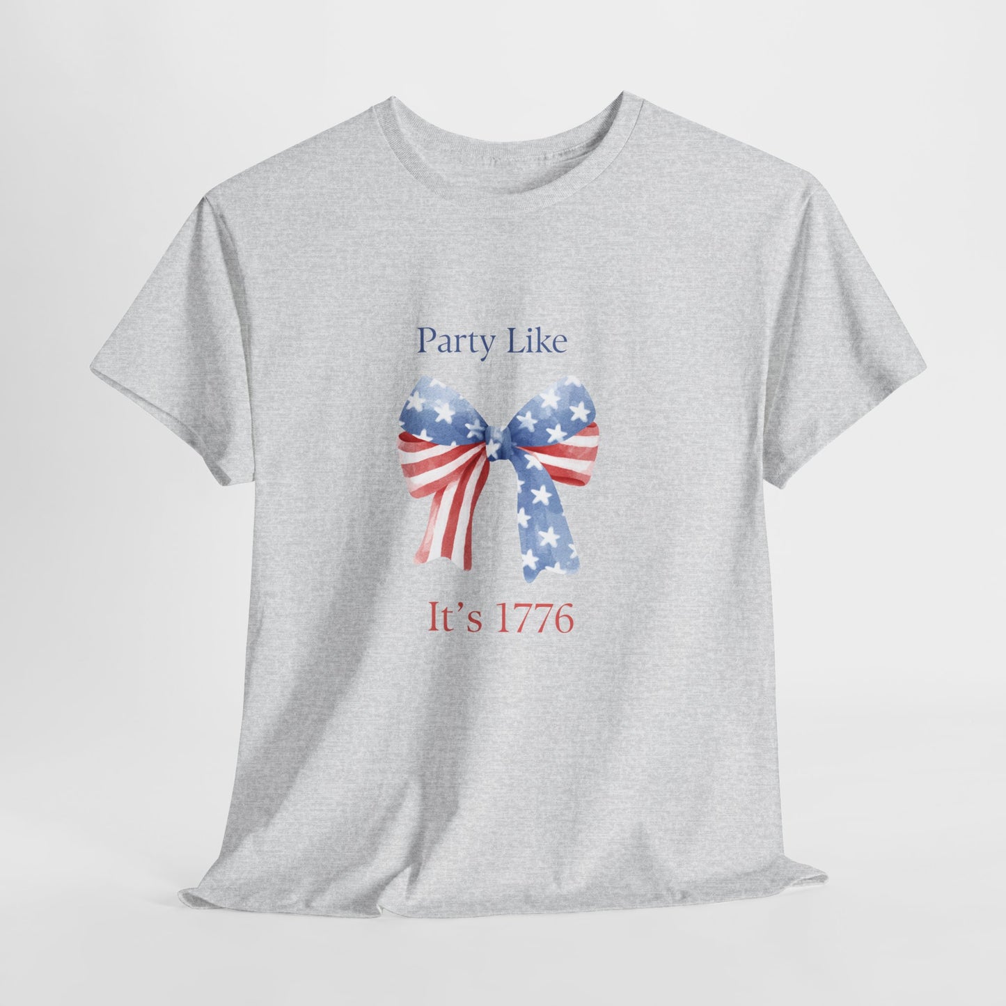 "Party Like It's 1776" 4th of July Girly Graphic T-Shirt