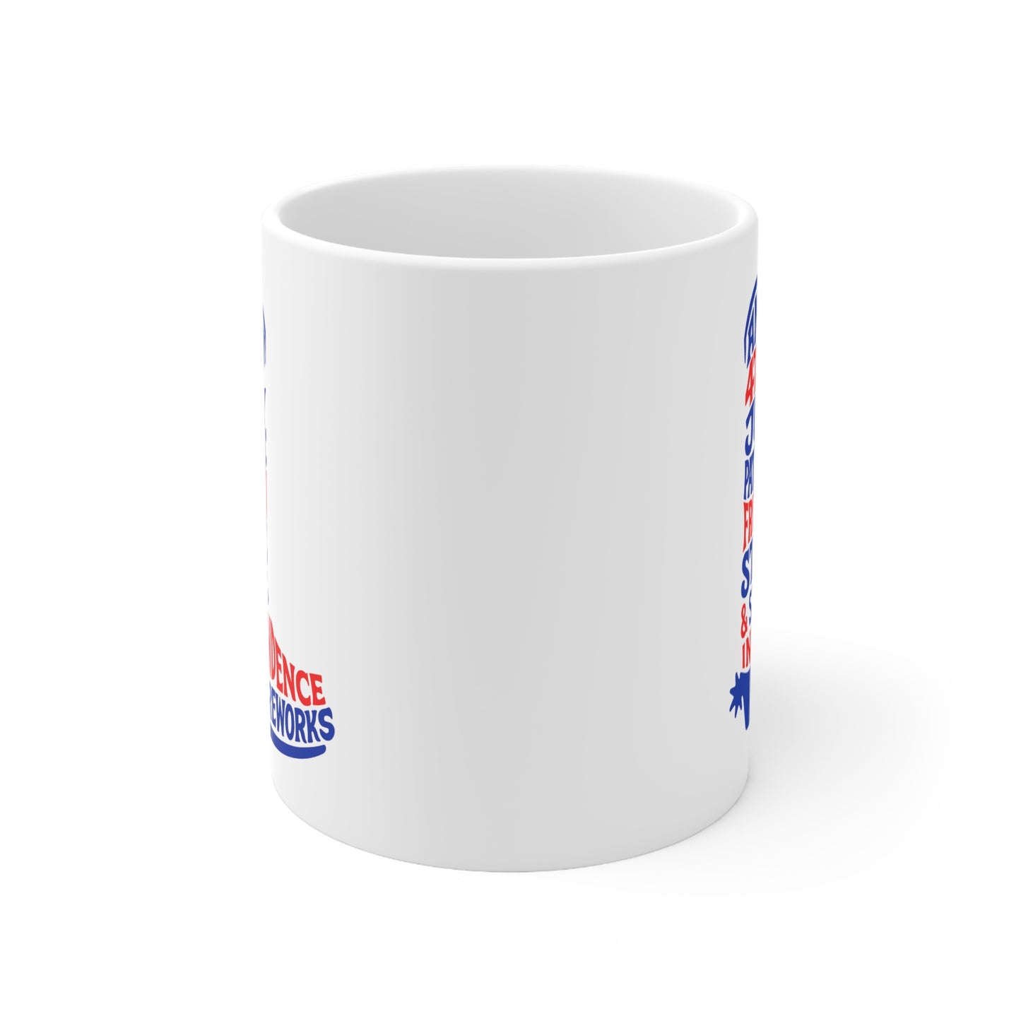 4th of July Cowboy Boot Words 11oz Ceramic Mug