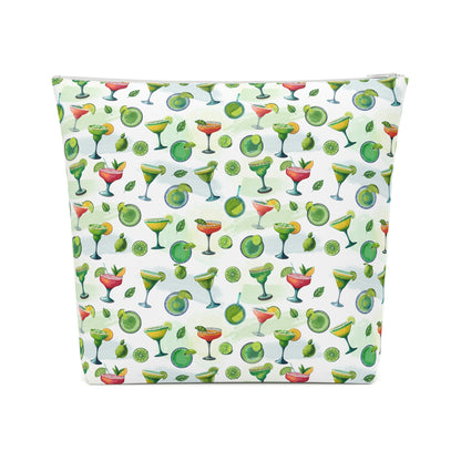 Margarita Cocktail Print Cotton Cosmetic Bag/Makeup Travel Pouch