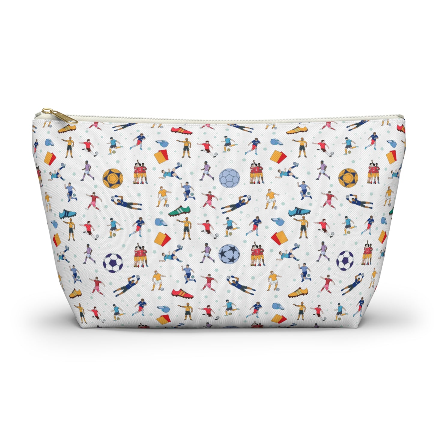 Football Soccer Print Pencil Case/MakeUp Bag