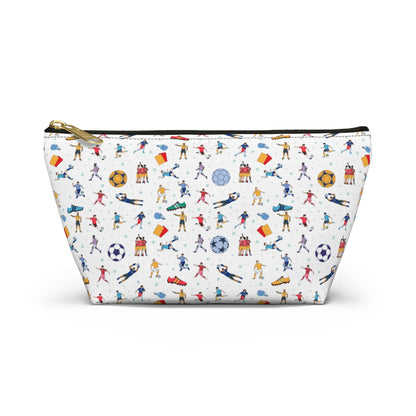 Football Soccer Print Pencil Case/MakeUp Bag