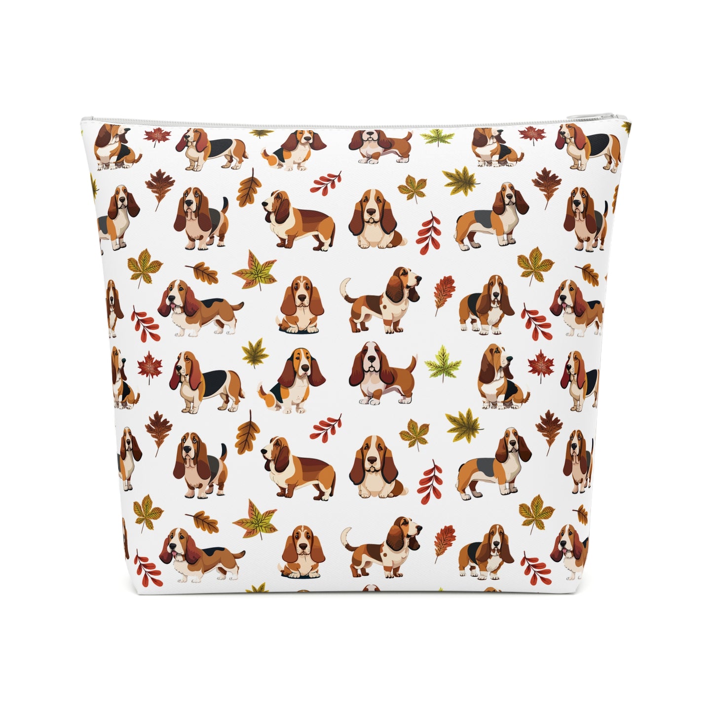 Cavalier King Charles Spaniel Print Cotton Cosmetic Bag/Makeup Organizer/Travel Pouch
