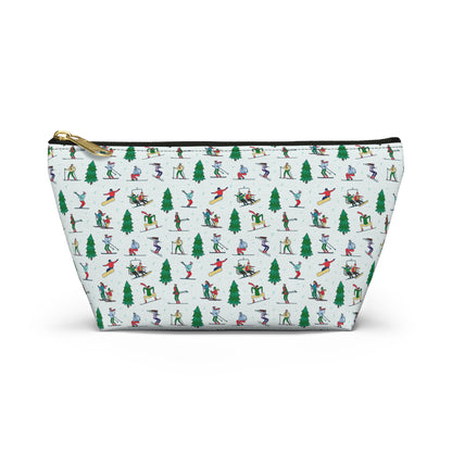 Winter Skiing Landscape Printed Pencil Case/Makeup Bag/Travel Pouch