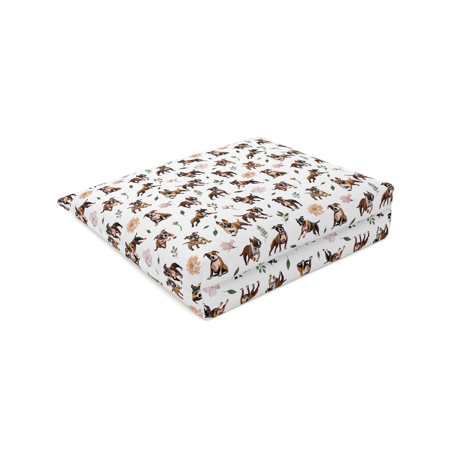 Staffordshire Bull Terrier Print Cotton Cosmetic Bag/Makeup Travel Pouch
