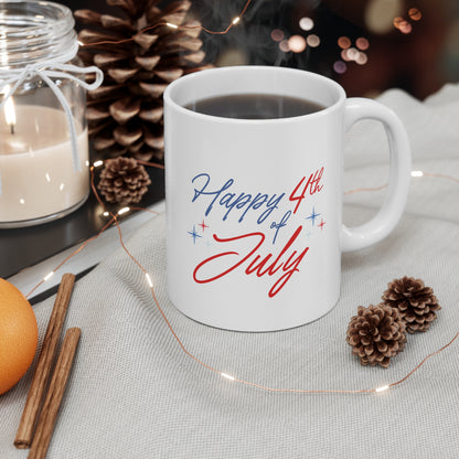 Happy 4th of July 11oz Ceramic Mug