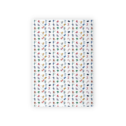 Ice Hockey Print Gift Wrapping Paper Roll