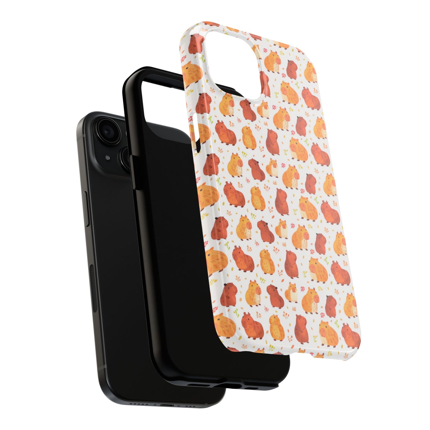 Kawaii Watercolor Capybara Phone Case