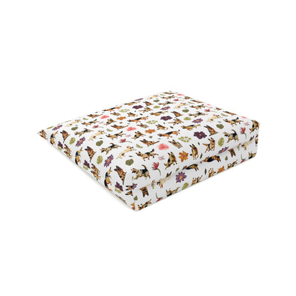 German Shepherd Print Cotton Cosmetic Bag/Makeup Organizer & Travel Pouch