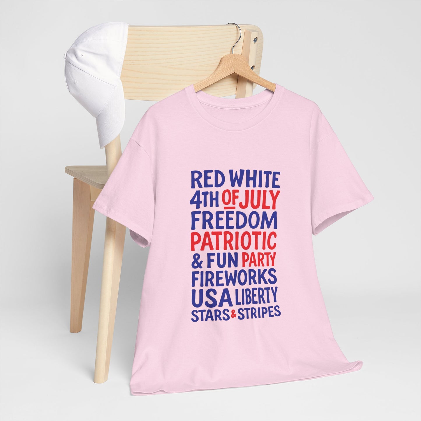 4th of July Words Graphic T-Shirt