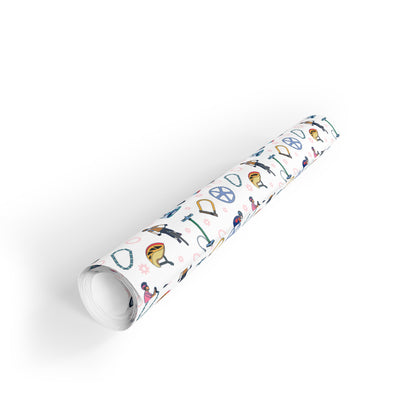 Mountain Biking Print Gift Wrapping Paper Roll