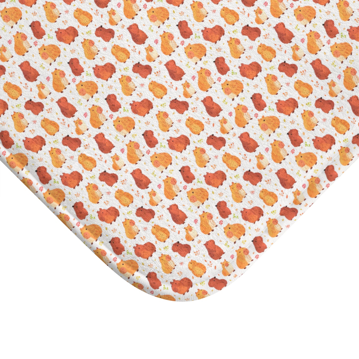 Capybara Print Bath Mat