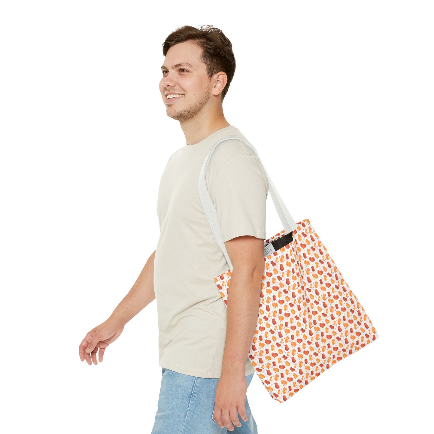 Chibi Kawaii Capybara Printed Tote Bag