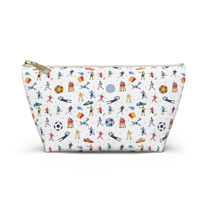 Football Soccer Print Pencil Case/MakeUp Bag