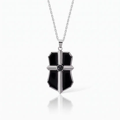 custom gothic cross projection necklace