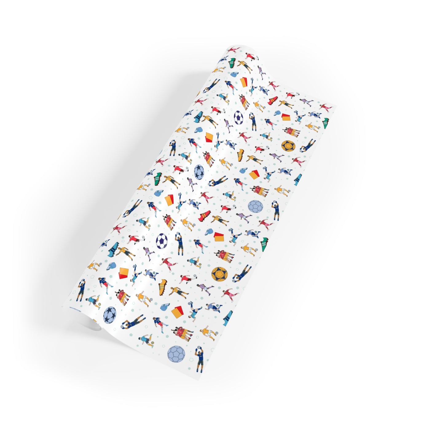 Football Soccer Print Gift Wrapping Paper Roll