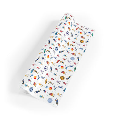 Football Soccer Print Gift Wrapping Paper Roll