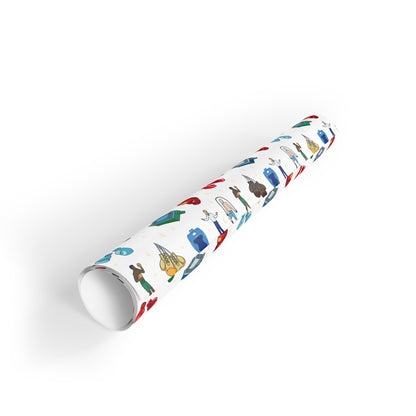 Boxing Print Gift Wrapping Paper Roll