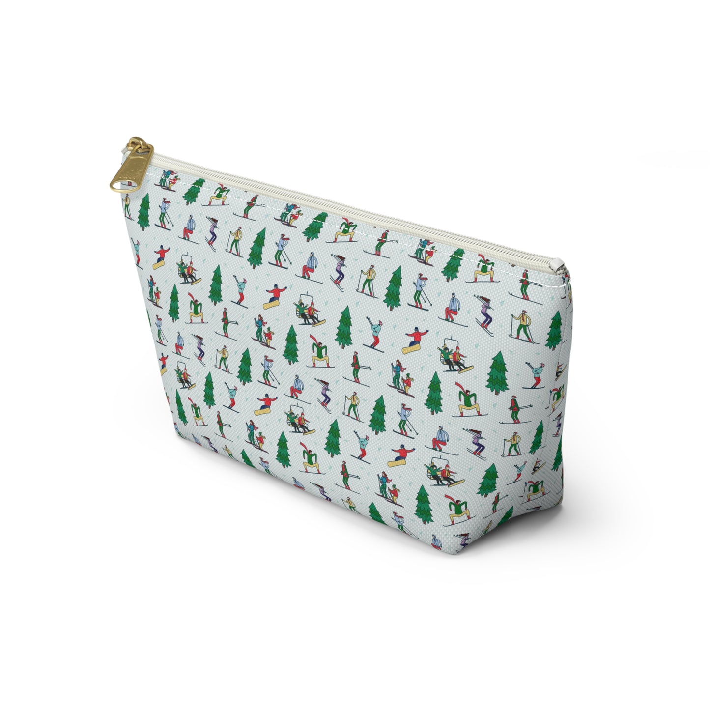 Winter Skiing Landscape Printed Pencil Case/Makeup Bag/Travel Pouch