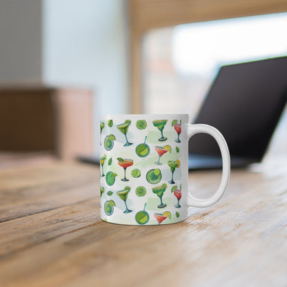 Margarita Drinks Print 11oz Ceramic Mug