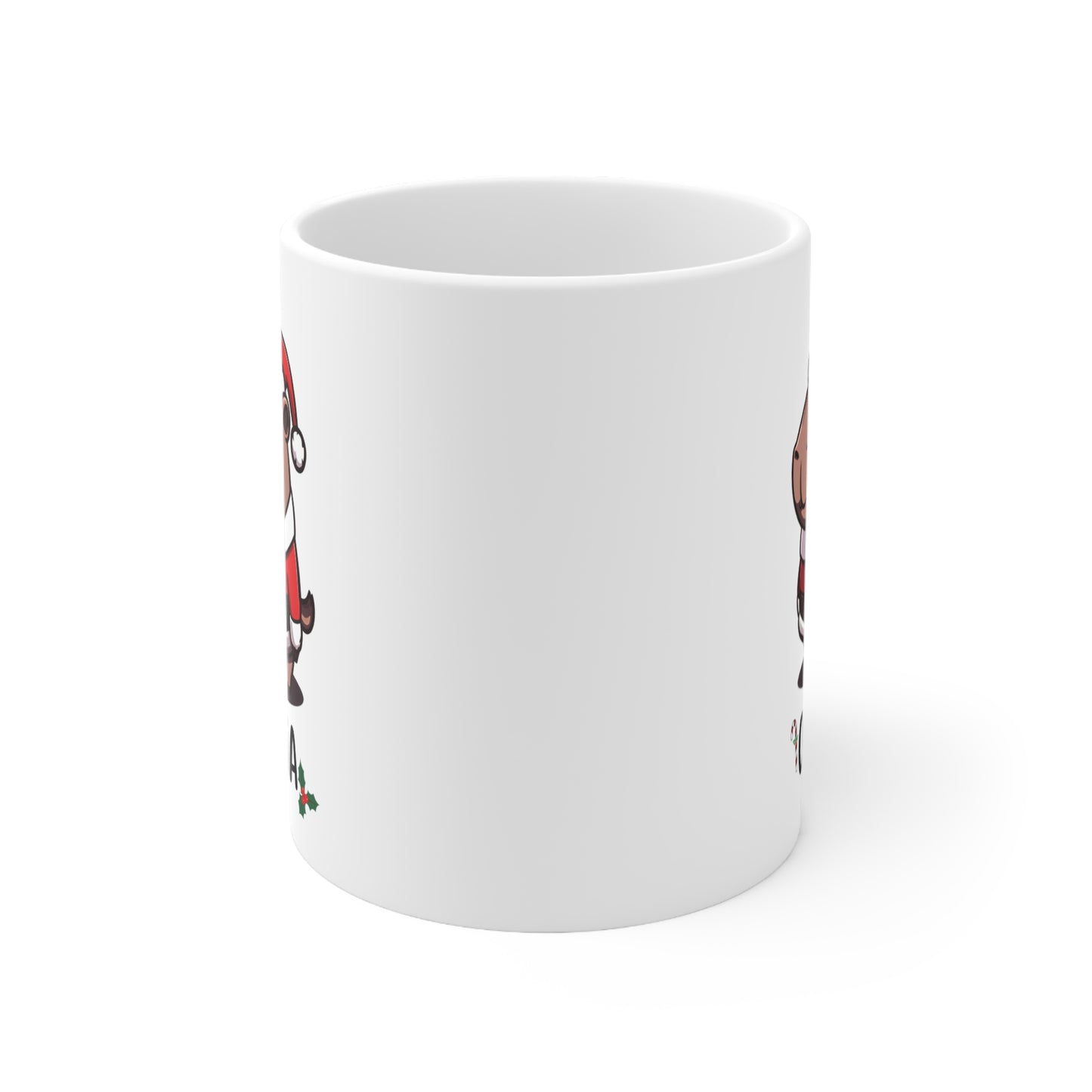 Christmas Santa Claus Capybara 11oz Ceramic Mug