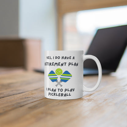 Funny Pickleball Retirement Player Mug