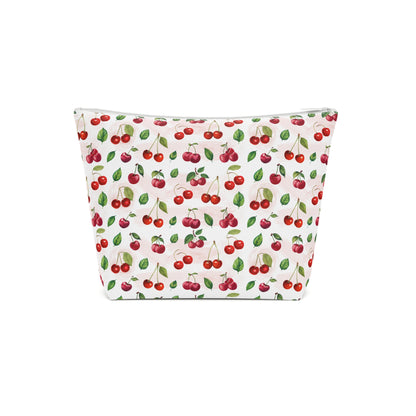 Cherry Print Cotton Cosmetic Bag/Makeup Travel Pouch