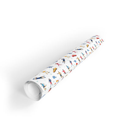Football Soccer Print Gift Wrapping Paper Roll