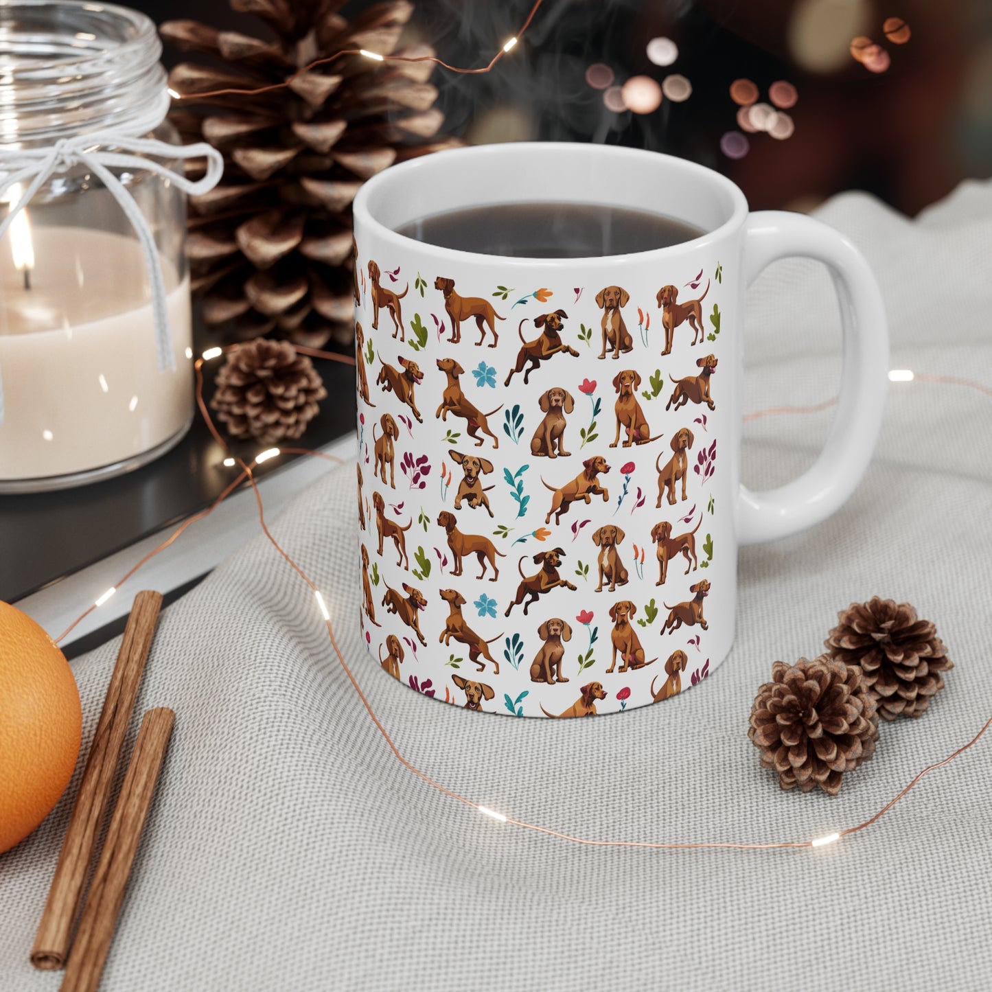Vizsla Dog Print 11oz Ceramic Mug