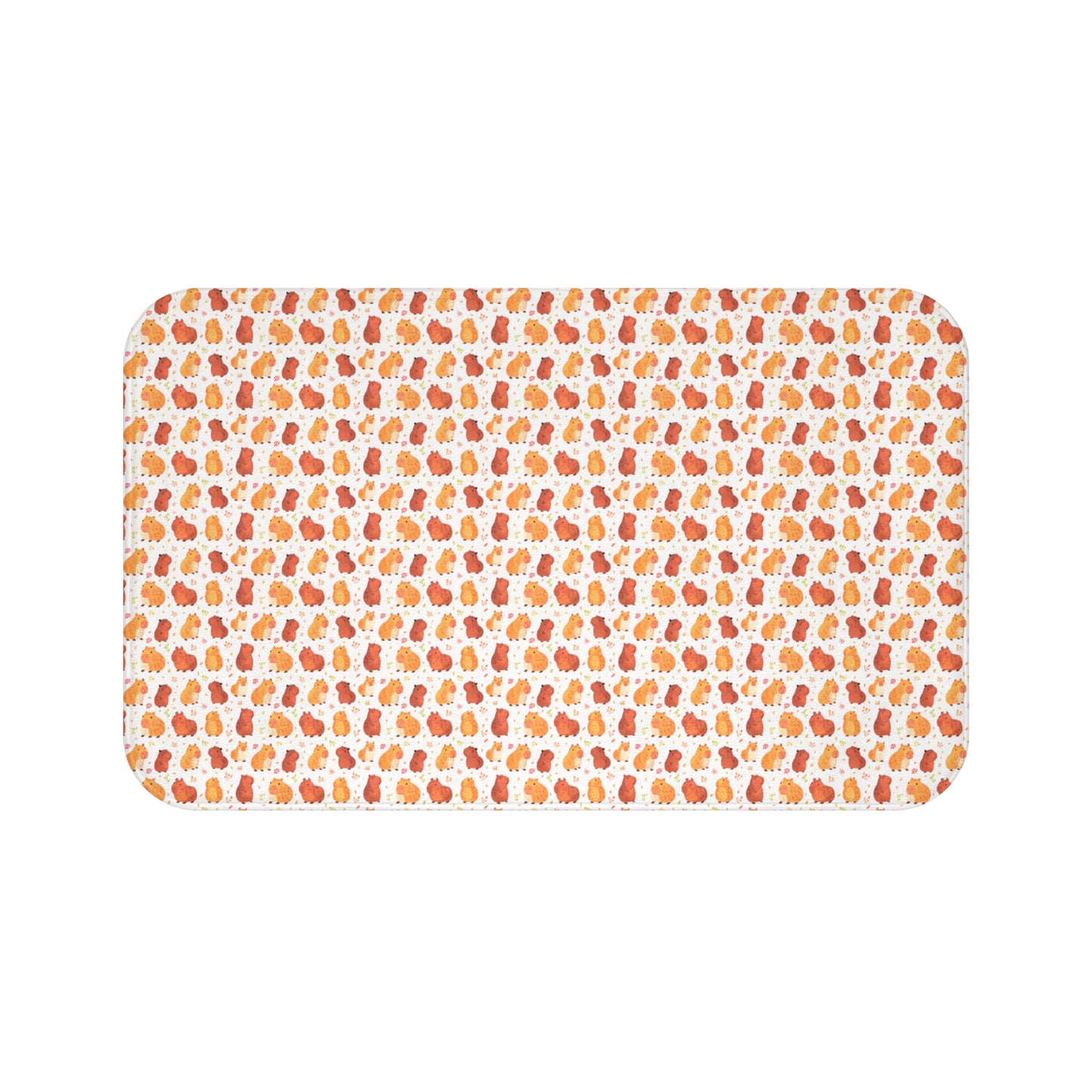 Capybara Print Bath Mat
