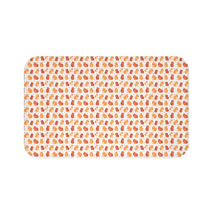 Capybara Print Bath Mat