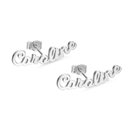 Personalized Name Stud Earrings