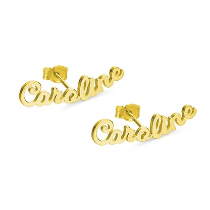 Personalized Name Stud Earrings