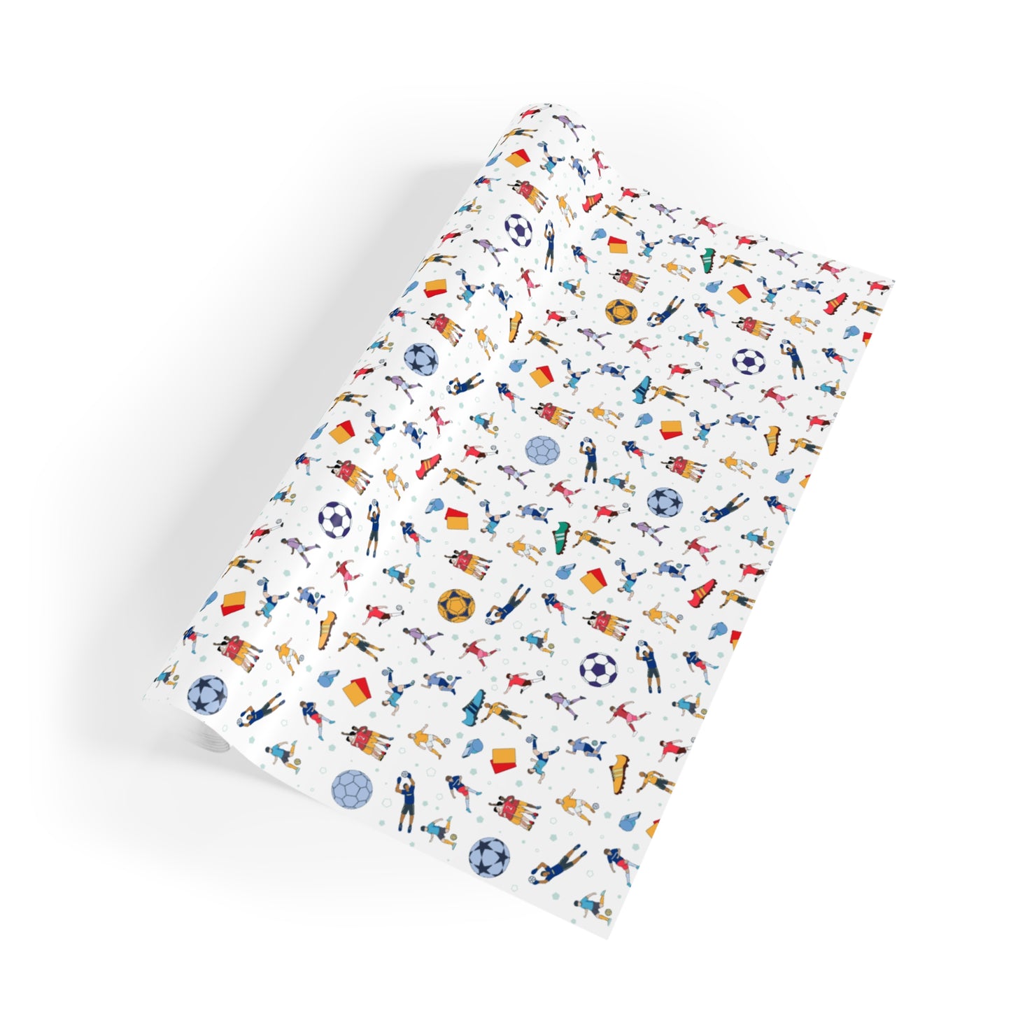 Football Soccer Print Gift Wrapping Paper Roll