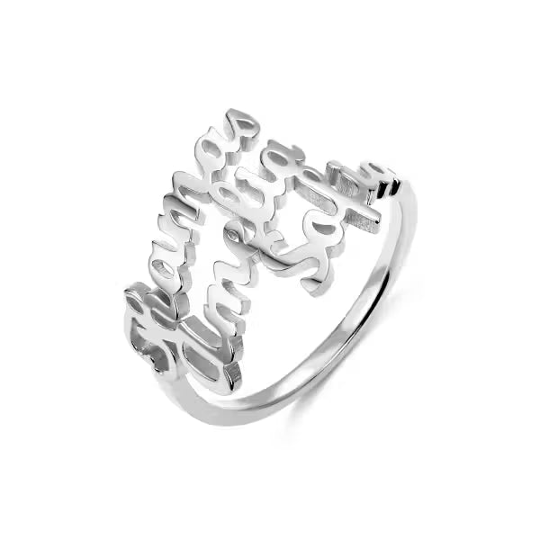 Personalized 3 Names Ringzed