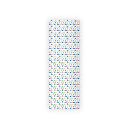 Pickleball Print Gift Wrapping Paper Roll