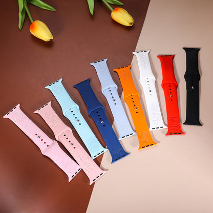 Personalized silicone watch band photo 2